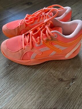 Men’s Puma TRC Blaze Neon Orange Athletic Sneakers